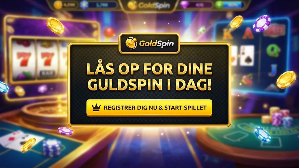 Registrering med bonus hos Gold Spin